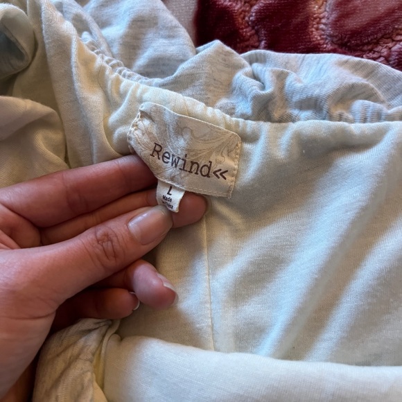 Rewind Light Blue Ruffle Top - Picture 3 of 8